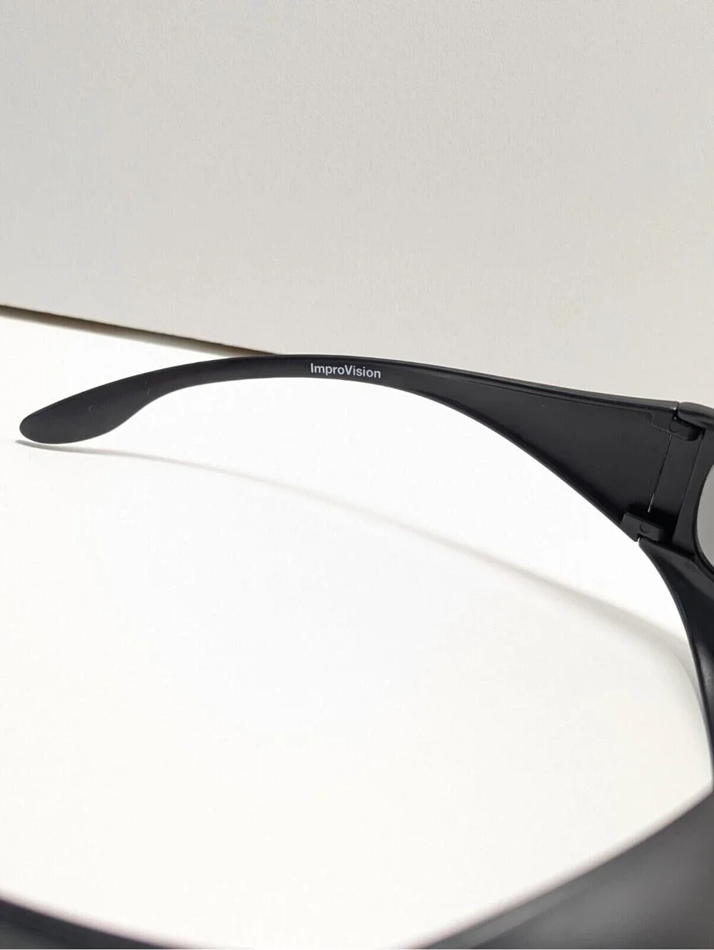 ImproVision C500 Fitover Sunglasses Greenish Lenses Black Frames Size: 63-12 450